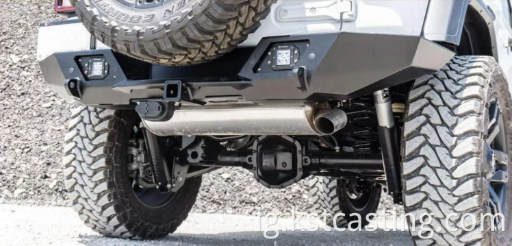 2inch Black Lachara Toping Na-ere ahịa na-ere ahịa na-eji ngwa na-adọkpụ na akụkụ nke trailer akụkụ